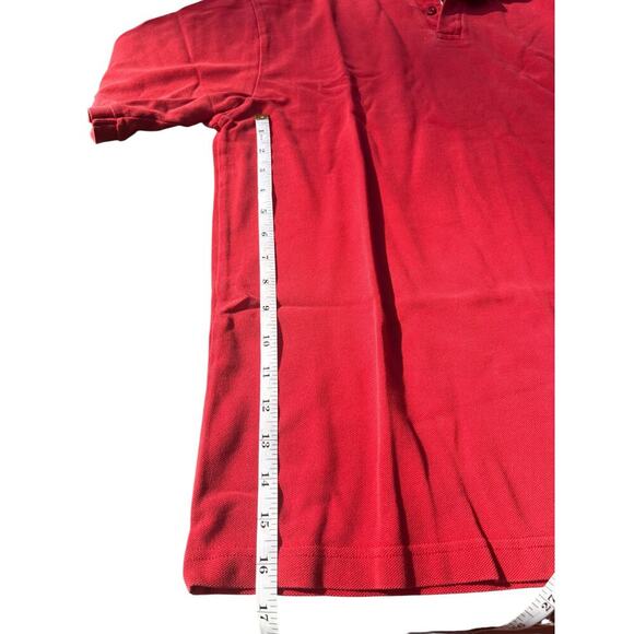 BURBERRY London Polo Golf Shirt in Red - Men's Size Large - Picture 9 of 11
